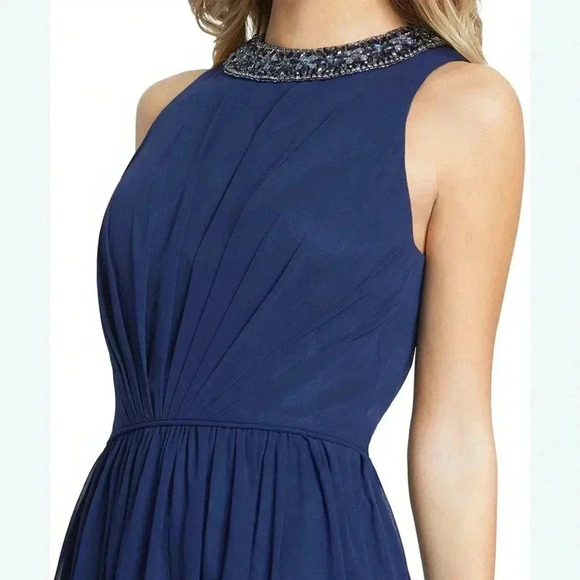 Ieena by Mac Duggal - 55147 Beaded Jewel Neck A-Line Gown NWT - Picture 4 of 8